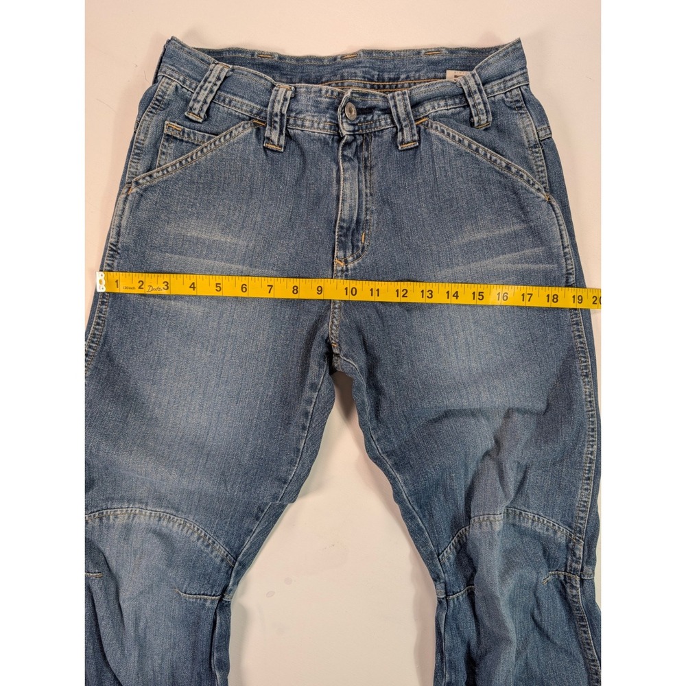 G-Star Raw Denim Shortcut Comwood Jeans Blue Flared Leg Mens 30x32 Y2K - Picture 6 of 13
